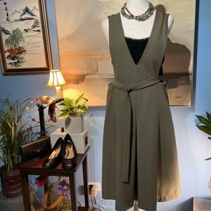Chic Olive Green Backless Dress
